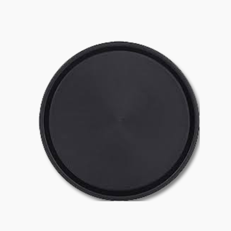 8462 Black Round Serving Tray 36.5cm