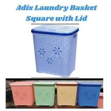 Laundry Basket With Lid-Square