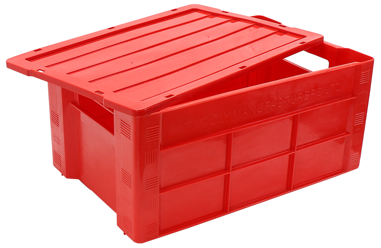 POLYSTACK CRATE WITH LID