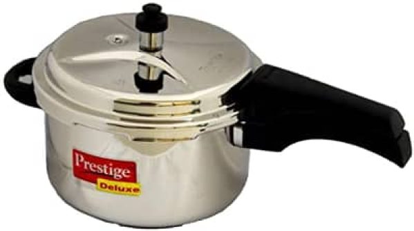 Deluxe Stainless Steel Pressure Cooker 4 Lt  Prestige