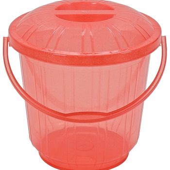 STRIPE BUCKET  WITH LID