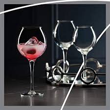 STEP RED WINE GLASS 6PC CROM