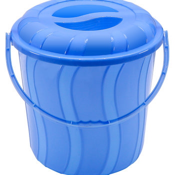 STRIPE BUCKET  WITH LID