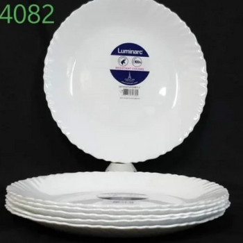 [P4082] Feston White Dinner Plate 25cm