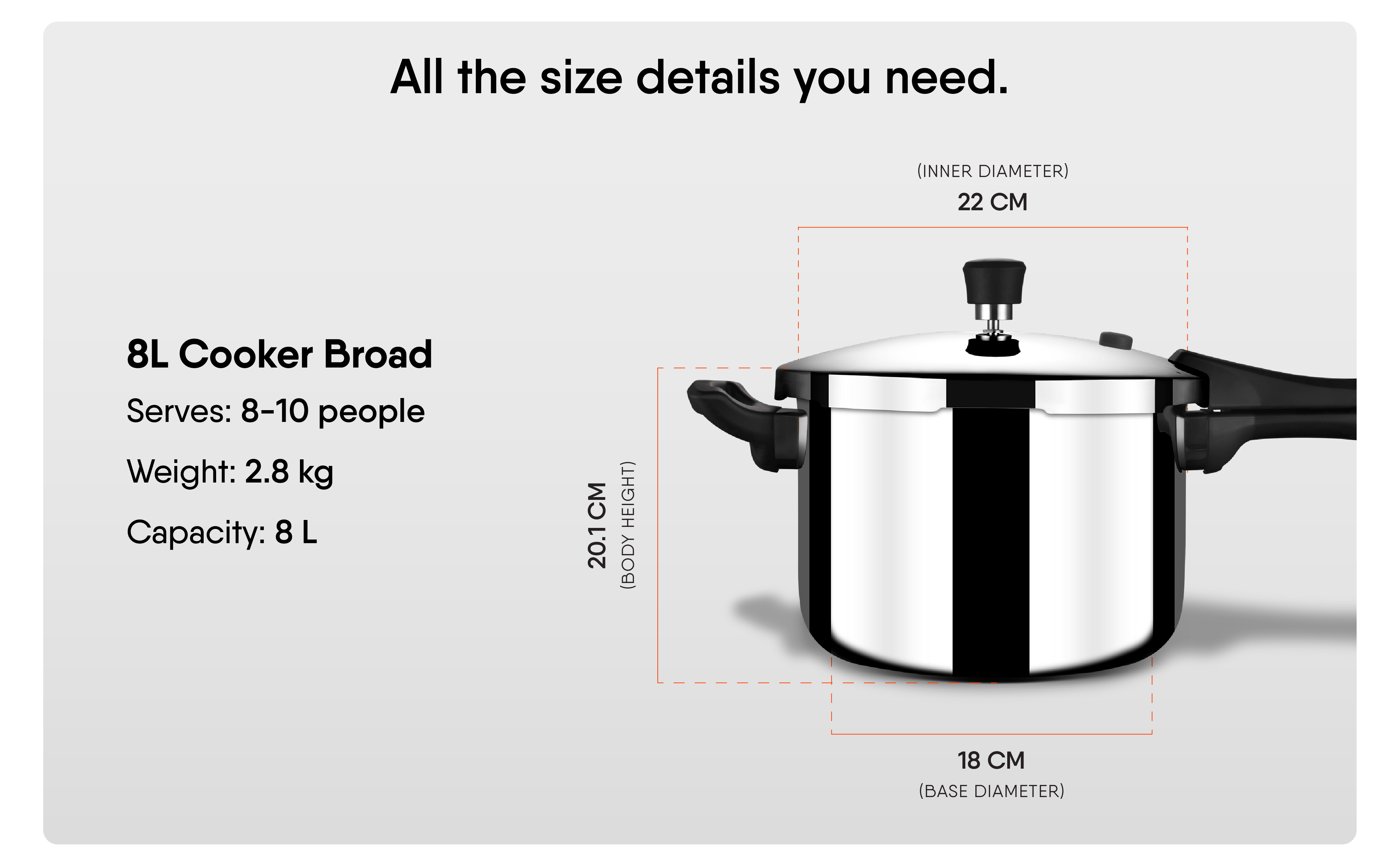 Express Cooker - 8.0L Broad