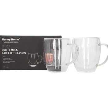 "Double-walled cup 300ml 2pcs/box unit:box with handle 8.5*11cm"