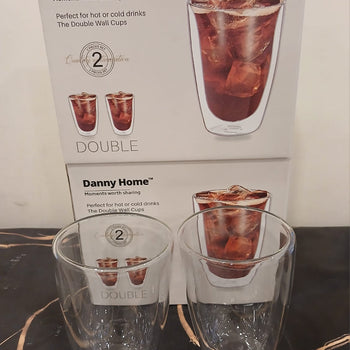 300ml double walled glass