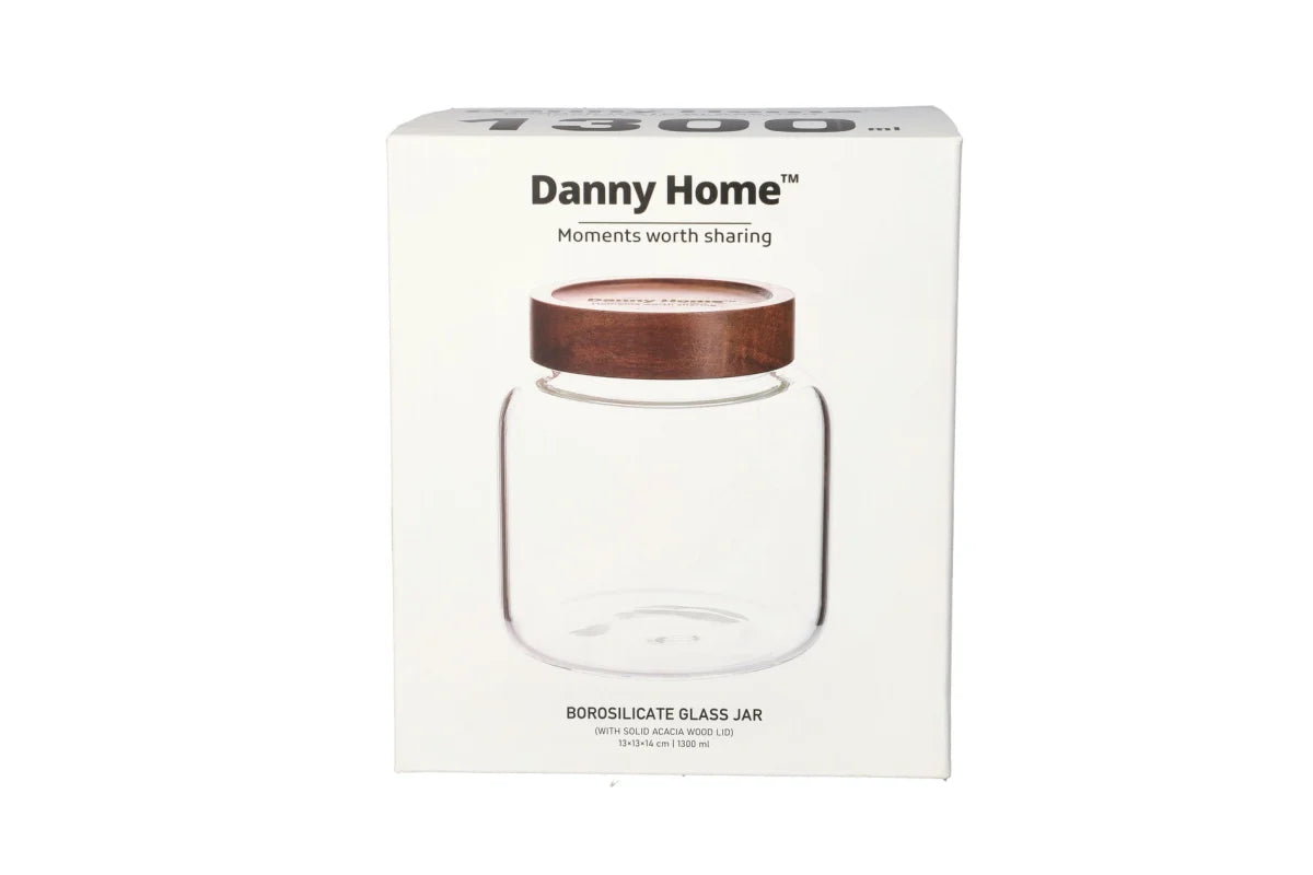 1300ml storage jar 13*13*14cm  glass