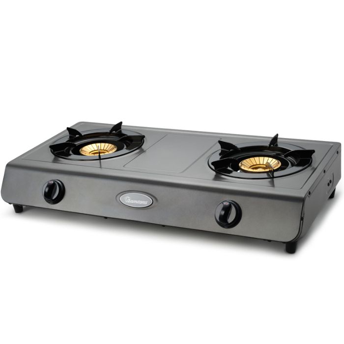 Ramtons Double Burner Gas Cooker Black