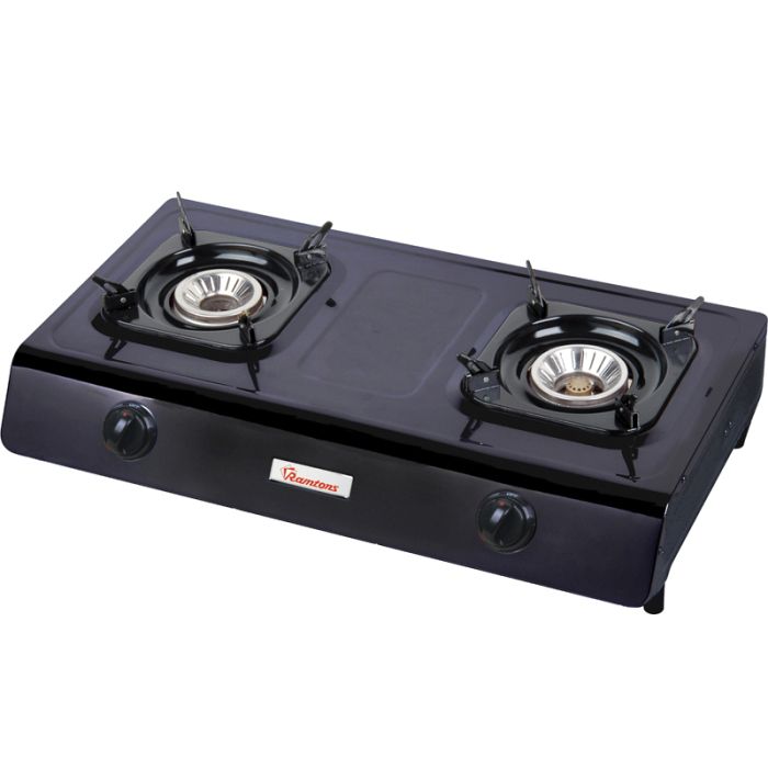 Ramtons Gas Cooker 2 Burner Black