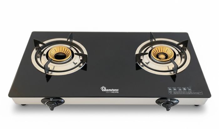 Ramtons 2 Gas  Burner Super Slim Ceramic Top