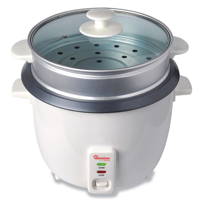 Ramtons Rice Cooker + Steamer 2.8Lts