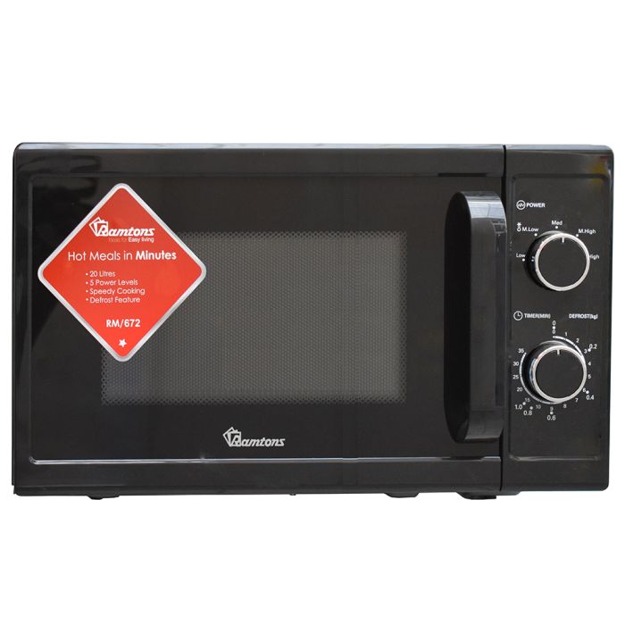 Ramtons 20Lt Microwave Manual Black