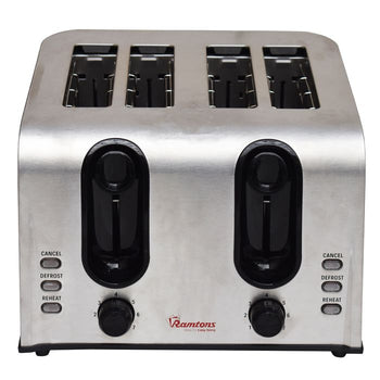 Ramtons S/Steel 4 Slice Toaster