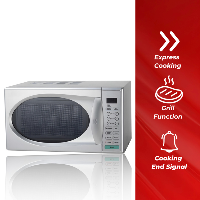 Ramtons Microwave + Grill 20Lts Silver