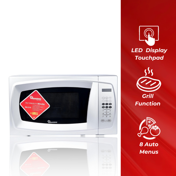 Ramtons 20Lts Microwave+Grill Silver