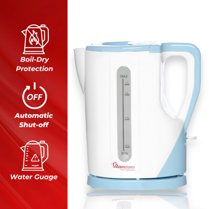 Ramtons Cordless Kettle Aqua 1.7Lts