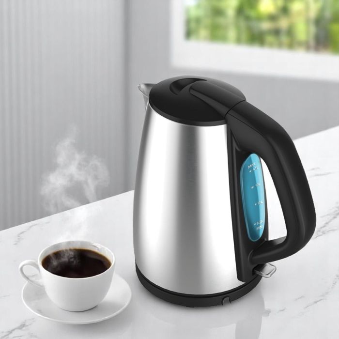Ramtons S/Steel Euro Deluxe Cordless Kettle 1.8Lt
