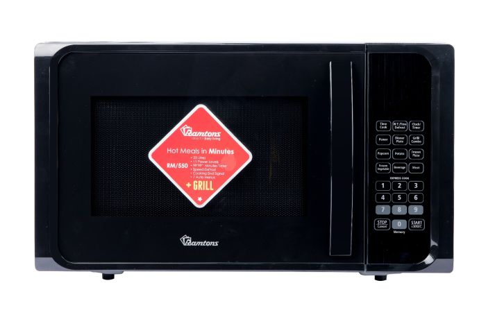 Ramtons 23Lts Microwave + Grill Black