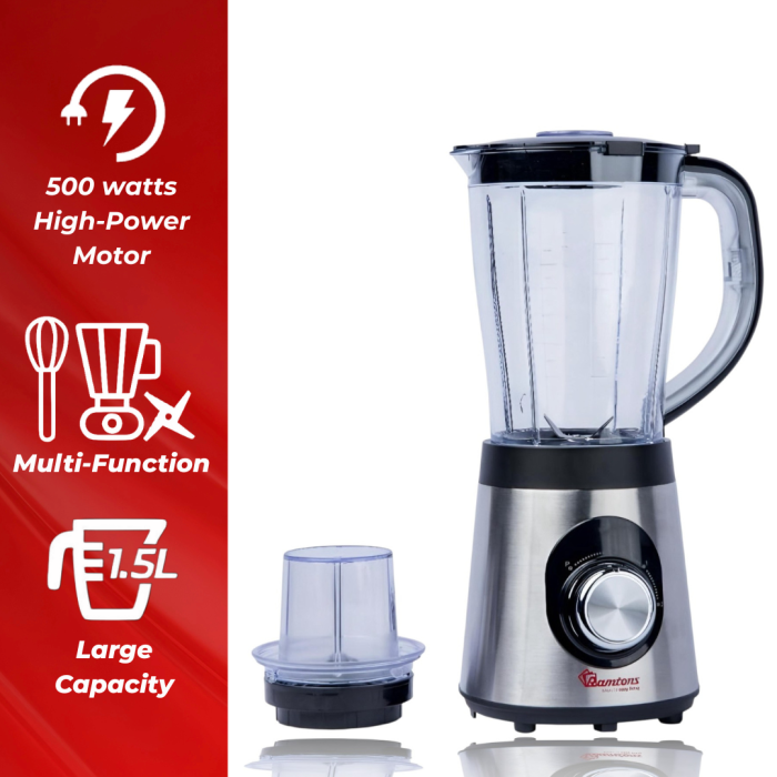 Ramtons Blender+Mill 500W S/Steel