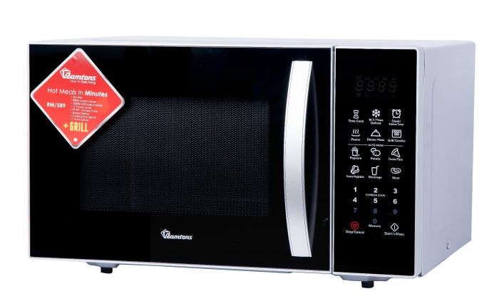 Ramtons 23Lts Microwave+Grill Silver