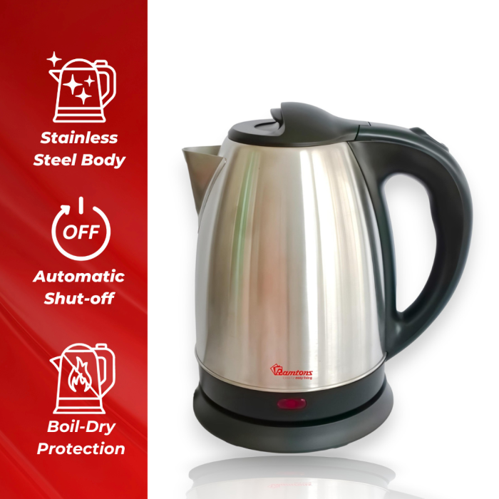 Ramtons S/steel Cordless Kettle 1.7Lts