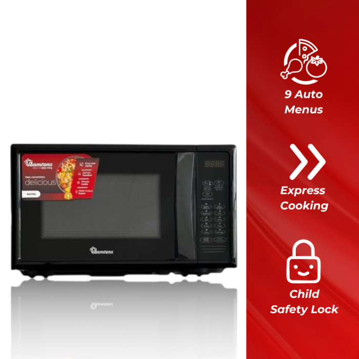 Ramtons 20Lt Solo Digital Microwave Black