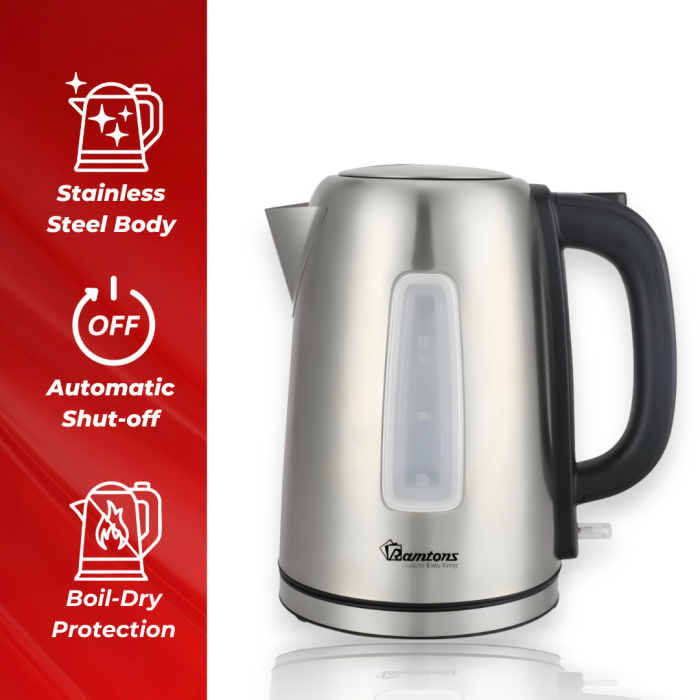 Ramtons 1.7Lt S/Steel Kettle Delux
