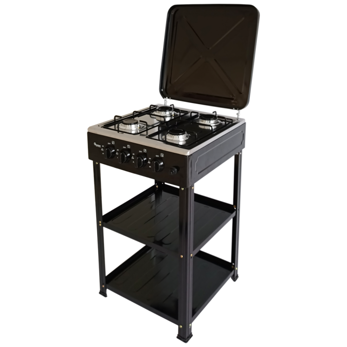 Ramtons 4 Burner Gas Cooker + Stand